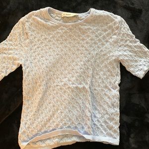 Zara light blue knit top; never been worn
